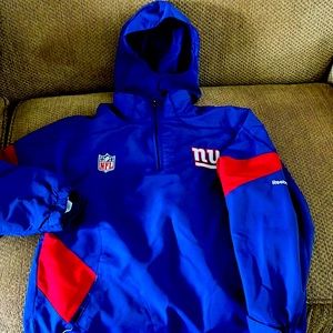 NY Giants NFL official wind breaker pullover